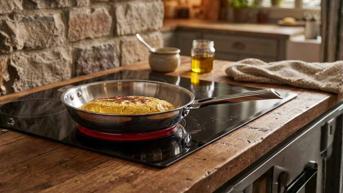 Cuisson omelette : réussir avec une poêle Cristel inox