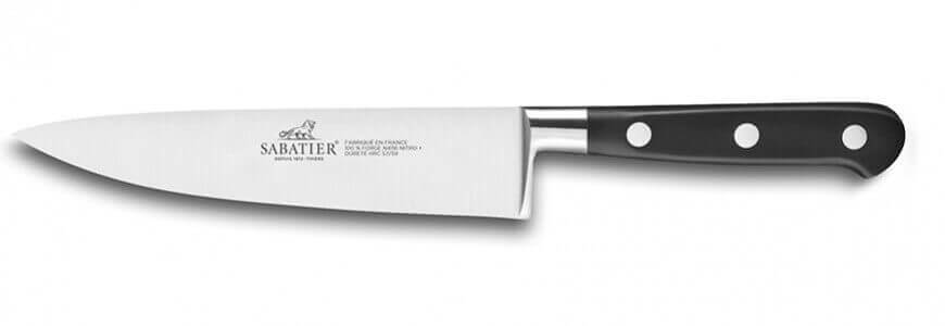 Présentation du couteau de chef Sabatier Idéal inox 15cm
