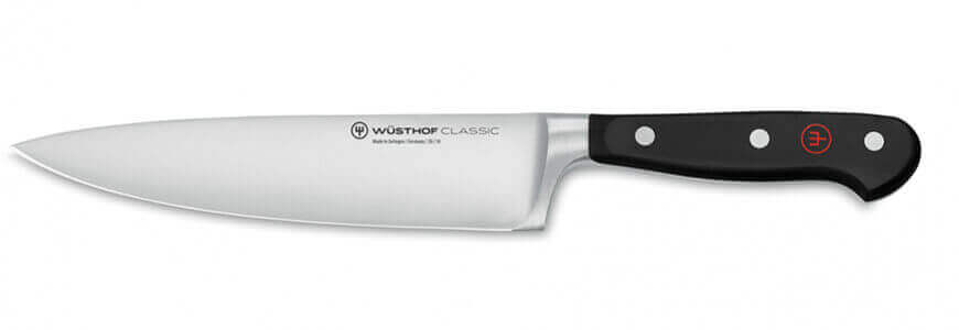 Test de découpe du couteau de chef Wusthof Classic 20cm