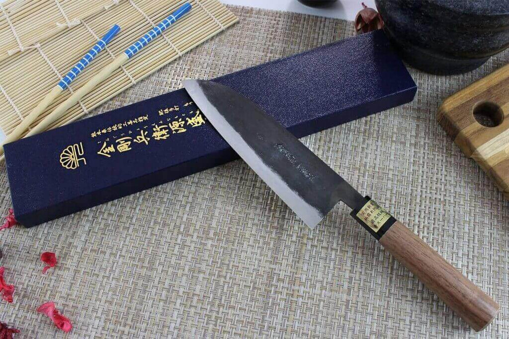Présentation du couteau de chef japonais Moritaka Aogami Super Series carbone