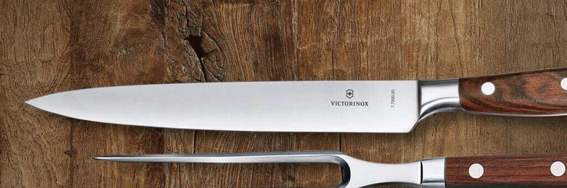 Présentation couteau de chef suisse Victorinox Maitre Rosewood