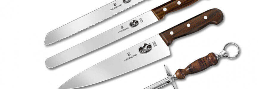Présentation de la gamme de couteaux de cuisine Rosewood Victorinox 