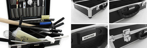 Présentation de la mallette du cuisinier Matfer 24 couteaux et ustensiles 