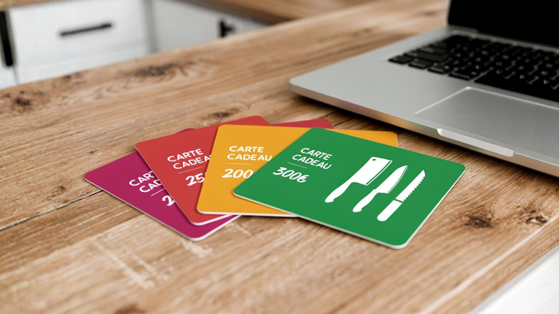 Utiliser une carte cadeau sur Couteauxduchef