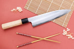 Couteau de chef 21cm japonais artisanal Naoki Mazaki WS2 poli