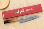Couteau de chef japonais artisanal Yoshihiro ZAD lame damassée 21cm