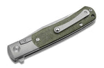 Couteau pliant Böker TRPPR 112943 manche en micarta kaki et titane 10,7cm