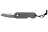 Couteau pliant Skult français éco-responsable manche gris 10cm