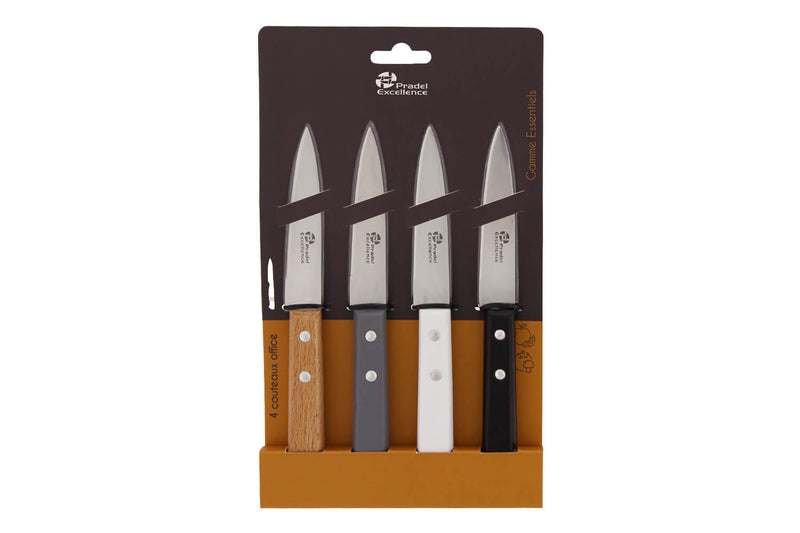 Set de 4 couteaux d'office Pradel Excellence coloris classique