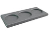Plateau rectangulaire empilable Finamill pour 3 capsules de broyage