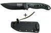 Couteau Esee 5 5PB-002 lame carbone 13,2cm manche G10 gris/noir + étui