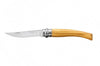 Couteau opinel Effilé n°08 lame 8cm virole tournante manche en olivier