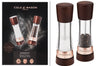 Coffret moulins sel et poivre Cole & Mason Derwent châtaigner gold rose 19cm