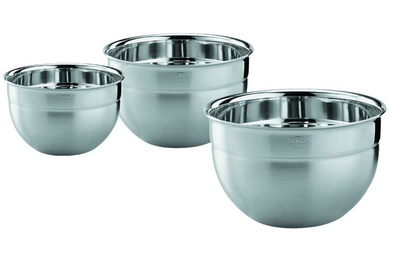 Set de 3 saladiers hauts Rosle en acier inoxydable - 16, 20 et 24cm