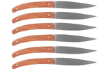 Coffret de 6 couteaux de table Le Coq Français Forêt