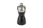 Moulin à poivre manuel Peugeot Fidji en bois et inox noir - 12 cm