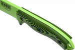 Couteau Esee 5 5PVG-007 lame carbone 13,2cm manche G10 vert et noir + étui