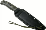 Couteau Esee 6 6POD-003 lame acier carbone 16,5cm manche G10 vert et noir + étui