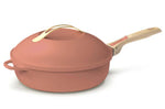 Poêle antiadhérente Cookut La Fabuleuse 8-en-1 pivoine - 28cm