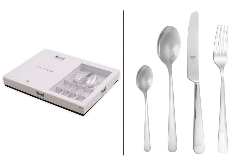 Ménagère 24 pièces Mepra Stoccolma en acier inox 18/10