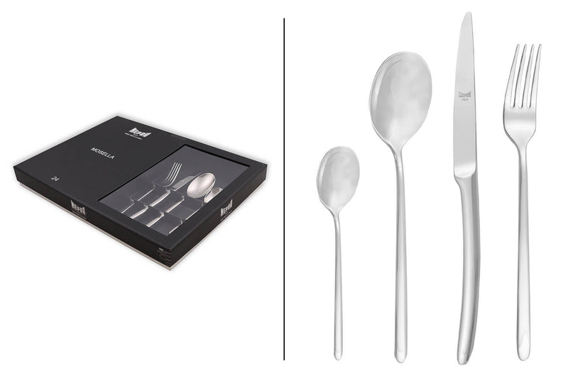 Ménagère 24 pièces Mepra Mosella en acier inox 18/10