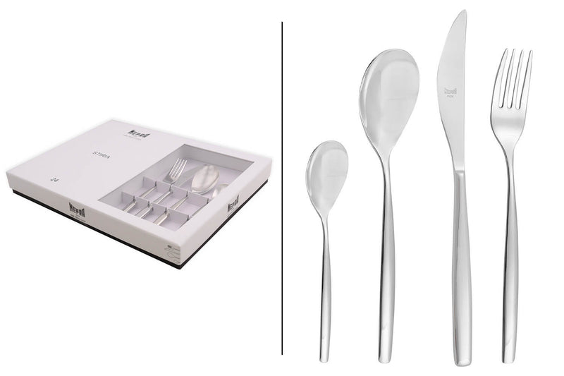 Ménagère 24 pièces Mepra Stiria en acier inox 18/10