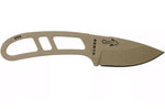 Couteau de cou Esee Candiru Dark Earth CAN-DE lame acier carbone 5,1cm manche ajouré en acier + étui