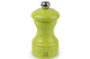 Moulin à poivre manuel Peugeot Bistro en bois de hêtre laqué vert pistache 10cm