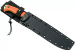 Machette Esee Junglas JUNGLAS-VG-E lame carbone venom green 26,5cm manche G10 orange + étui