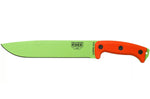 Machette Esee Junglas JUNGLAS-VG-E lame carbone venom green 26,5cm manche G10 orange + étui