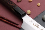 Couteau yanagiba kiritsuke 30cm japonais artisanal Sakai Takayuki Honyaki Shoryu VG10