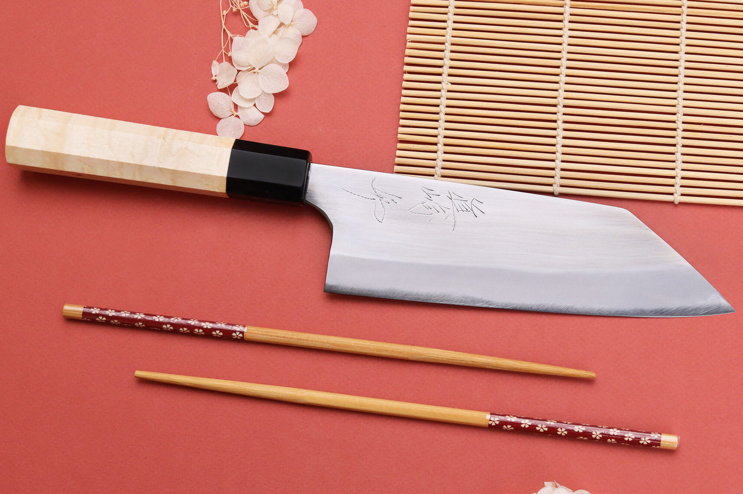 Couteau bunka 16,5cm japonais artisanal Naoki Mazaki WS2 poli