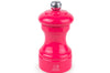 Moulin à sel sec manuel Peugeot Bistro en bois de hêtre laqué rose bonbon 10cm