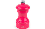 Moulin à sel sec manuel Peugeot Bistro en bois de hêtre laqué rose bonbon 10cm