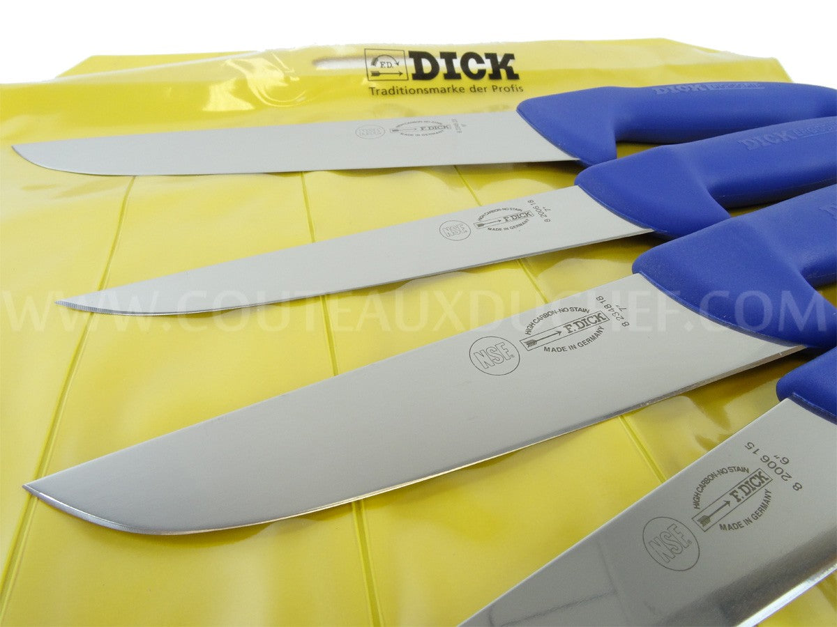 Pochette de 6 couteaux de boucher DICK ERGOGRIP acier NSF