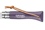 Couteau pliant Opinel Baroudeur Colorama n°06 lame 7cm manche charme violet gris