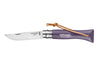 Couteau pliant Opinel Baroudeur Colorama n°06 lame 7cm manche charme violet gris