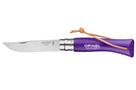 Couteau pliant Opinel Baroudeur Colorama n°07 lame 8cm manche charme violet