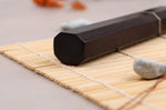 Couteau nakiri 16,5cm japonais artisanal Naoki Mazaki WS2 Black Nashiji