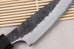 Couteau d'office 9cm japonais artisanal Naoki Mazaki WS2 Black Nashiji