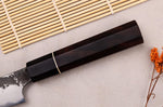 Couteau universel 12cm japonais artisanal Naoki Mazaki WS2 Black Nashiji
