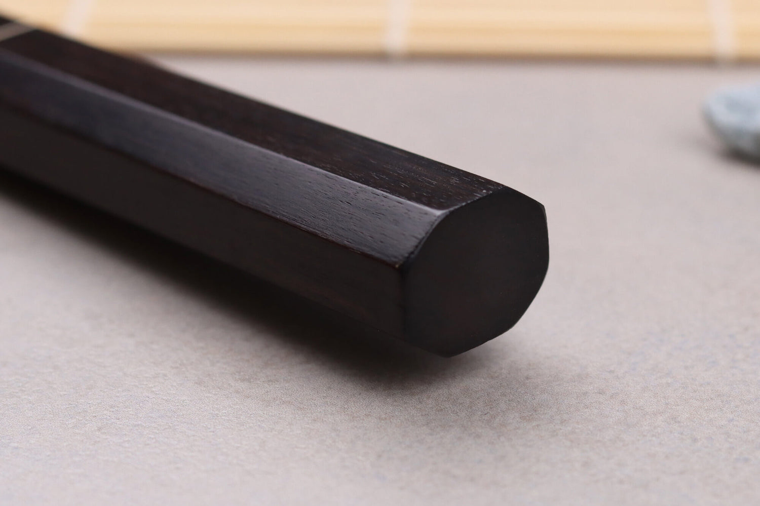 Couteau universel 18cm japonais artisanal Naoki Mazaki WS2 Black Nashiji