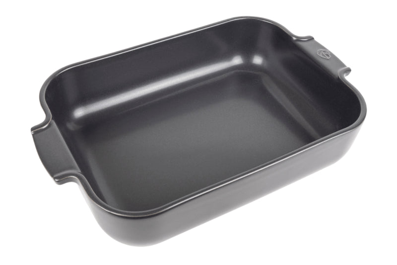 Plat four rectangle Peugeot Appolia en céramique ardoise - 36 cm
