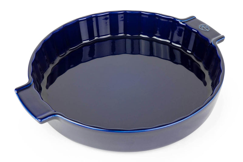 Tourtière Peugeot Appolia en céramique bleu Ø28cm