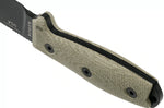 Couteau Esee 4 4PB-017 lame acier carbone 11,6cm manche micarta vert clair + étui