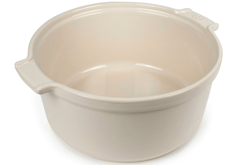 Moule à soufflé Peugeot Appolia en céramique écru diamètre 22cm