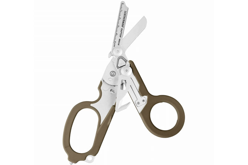Ciseaux multifonction Leatherman Raptor Rescue Coyote 832174 6 fonctions + étui