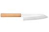 Couteau santoku kiritsuke 18cm japonais artisanal Hado Ginsan Cherry
