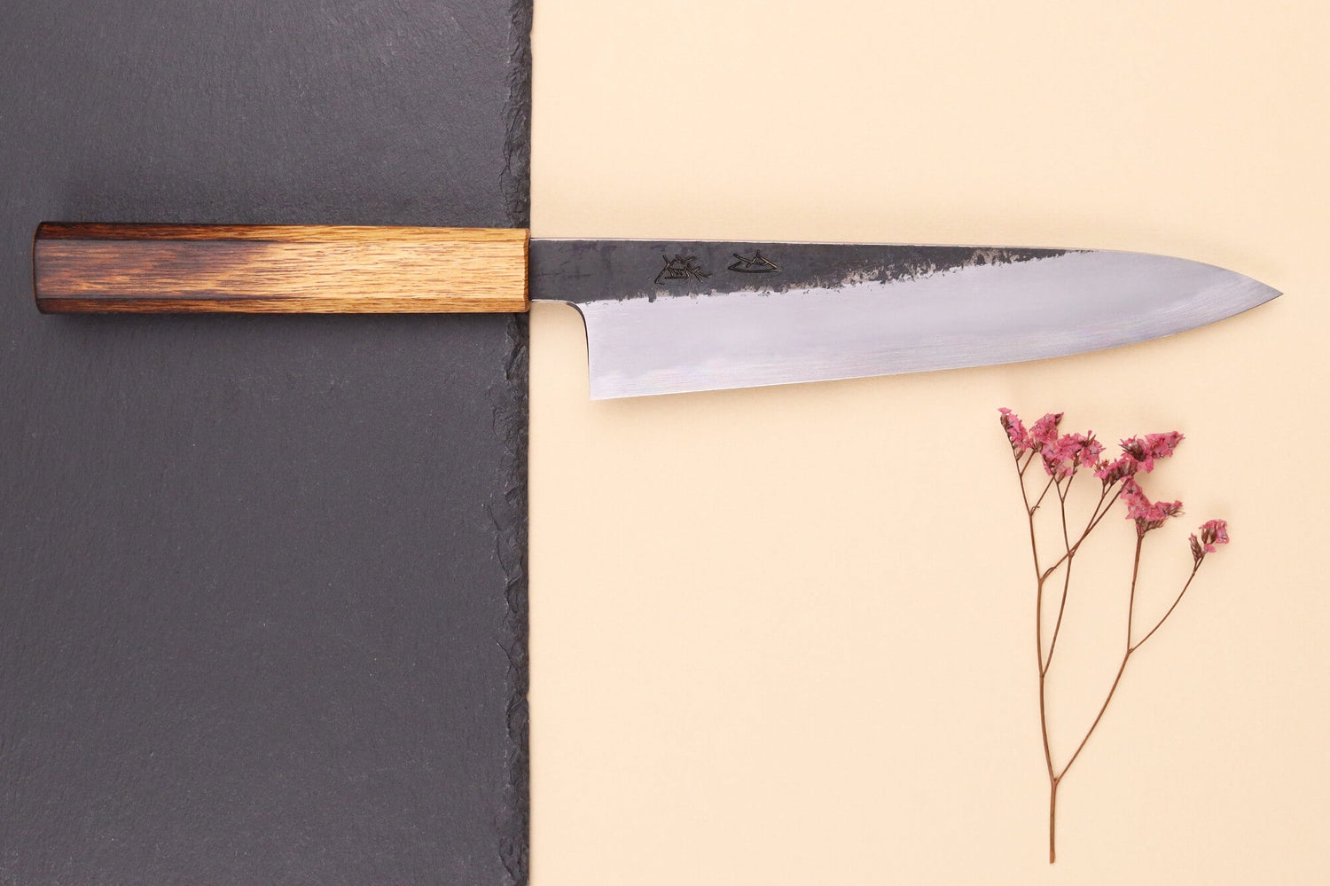 Couteau de chef 21cm japonais artisanal Hado Sumi WS2