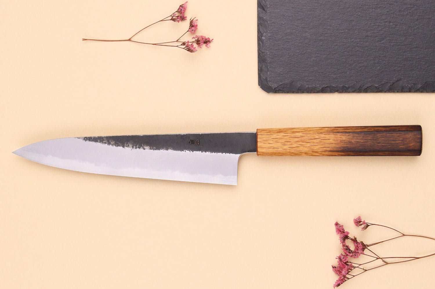 Couteau de chef 21cm japonais artisanal Hado Sumi WS2